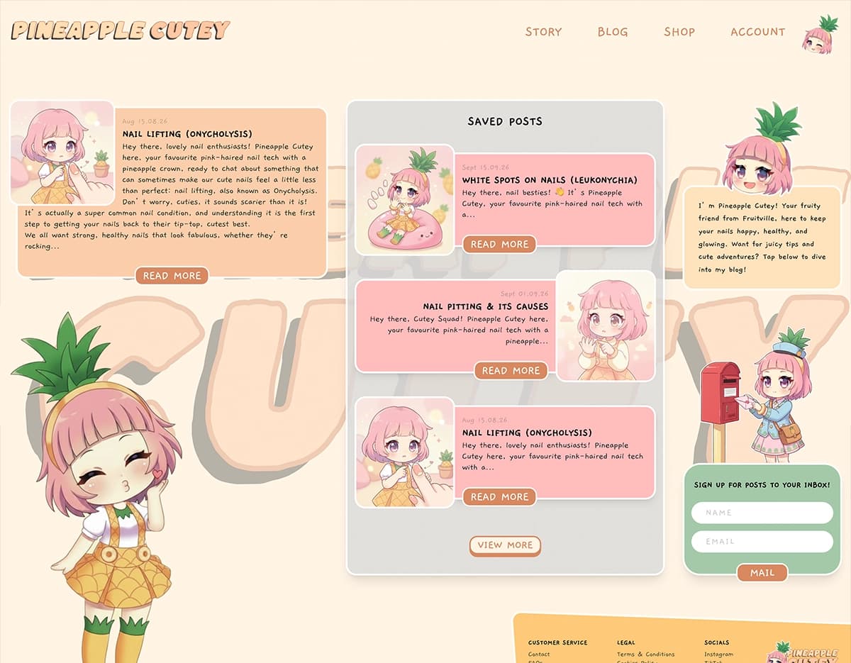 Image of Pineapple “Cutey website